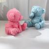 Candle Mold for Candle Making Sitting Bear Silicone Mold for Aromatherapy Plaster Colored Gypsum Mould DIY Crafts