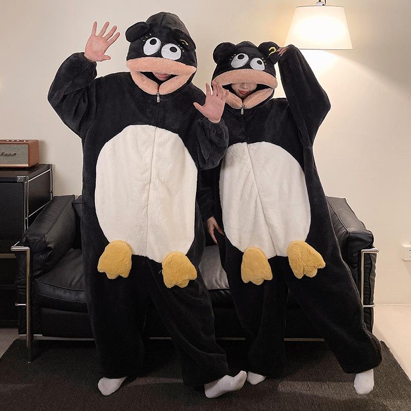 

Kigurumis кенгуру Женская Мужская Пижама Зимняя Теплая Пижама Парная Пижама Комбинезон Утепленный Комбинезон Милый Мультяшный Комбинезон Домашняя Одежда XXXL