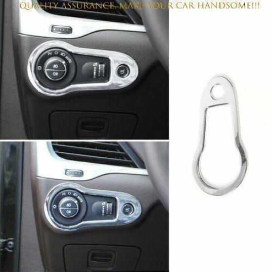 For Jeep Cherokee 2014-2022 Bright Chrome Driver s Side Dash Control Cover Trim