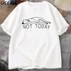 Greyhound Not Today T Shirt Men Women Funny Sighthound Graphic T Shirts Casual Short-sleeve Man Clothes Streetwear