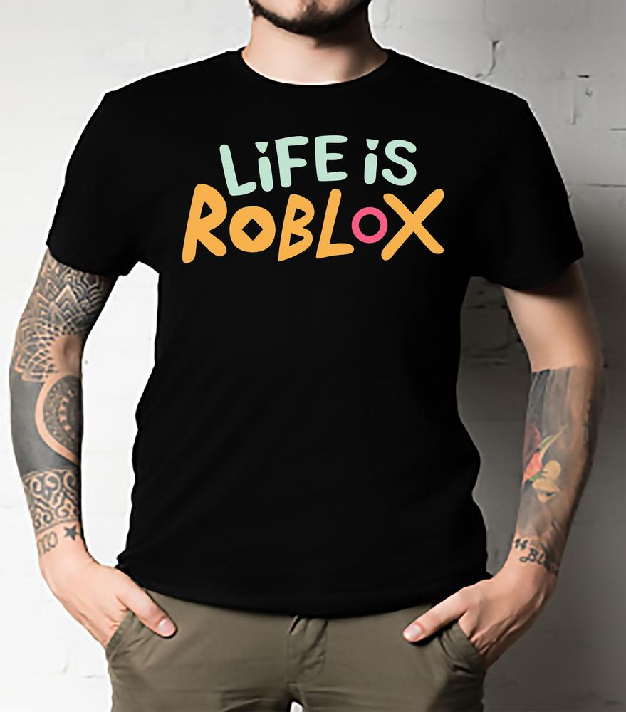 Футболка  Жизнь - это R*blox  R*blox-Inspired Living Essential Футболка ВСЕ УНИСЕКС Унисекс Футболка M