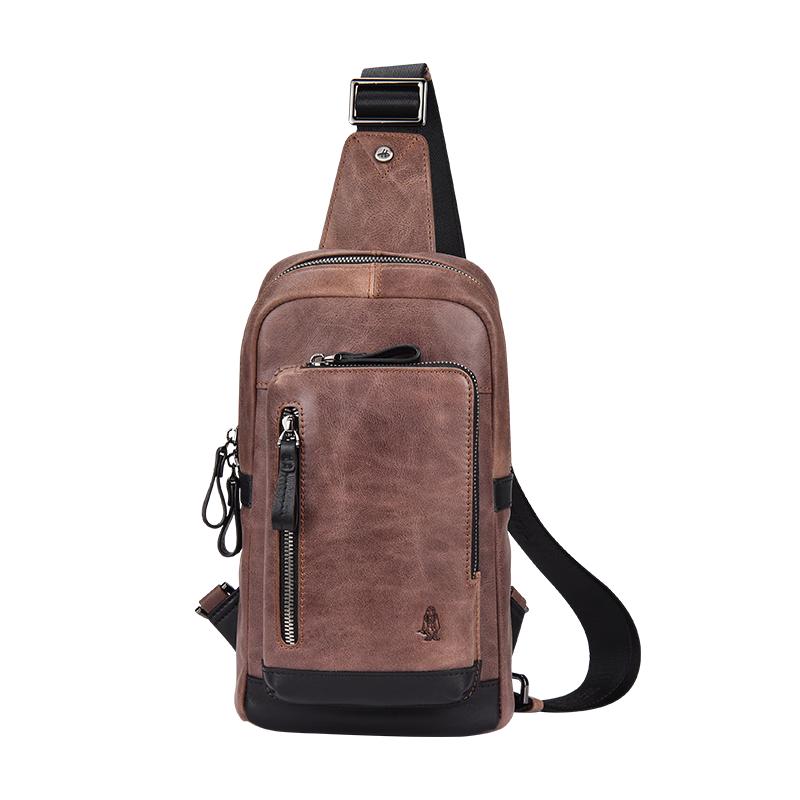 Мужская кожаная сумка-кроссбоди Hush Puppies