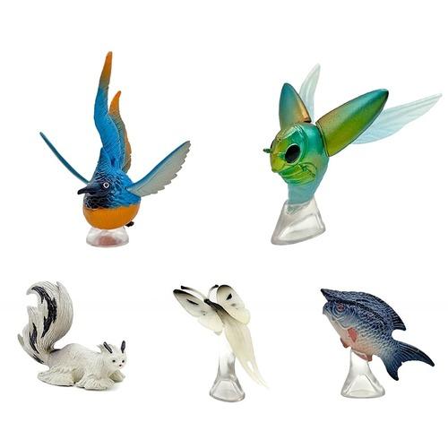 Gashapon Monster Hunter Rise of The World Environmental Creatures Guide Lantern Fish Surrounding Rabbit Responding FIGURE TOYS