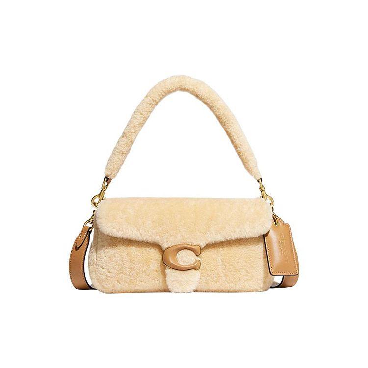 

Coach Pillow 26 Removable Pendant Buckle Closure Sheepskin Handheld Crossbody Shoulder Bag Women handbags Yellow CC445-B4UPX Basic Set (Bag+Dust Bag)
