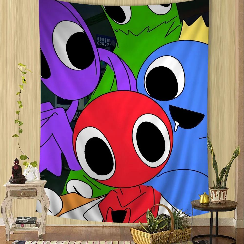 Rainbow Friends Chart Tapestry Art Science Fiction Room Home Decor Cheap Hippie Wall Hanging
