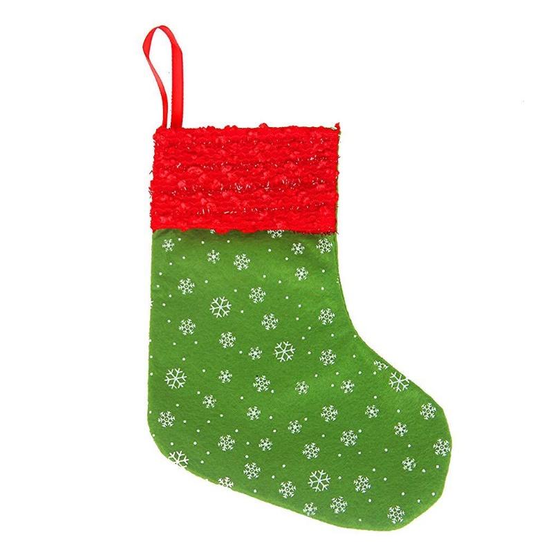 Stockings Christmas Small Gifts Bag Fireplace Decoration Holiday Festival Party