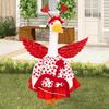 Modern Red Porch Goose Clothes Fits 23 Inch Goose Statue Outdoor Decoration Bird Decor for Party Favors Home Garden