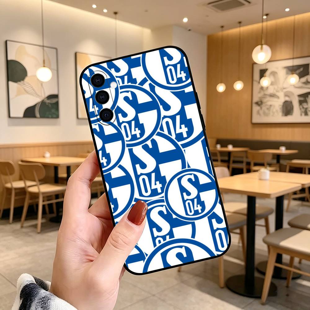 S-Schalke S04  Phone Case For Samsung Galaxy A73,A72,A71,A70,A53,A52,A51,Others Soft Black Cover