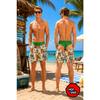 Mens Funny Floral Beach Shorts 3D Print  Men Swimwear  Trunks Drawstring Summer Board Shorts Vacation Beachwear For Man