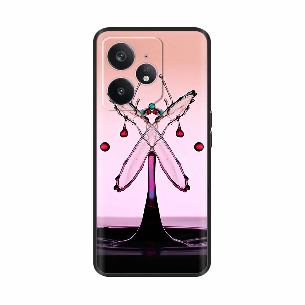 Für Realme Neo 7 Hülle Blume Vogel Weiches Silikon TPU Handyhülle Funda Für Realme Neo7 Abdeckung Realmi Neo 7 Hülle Handy Tasche Schalen