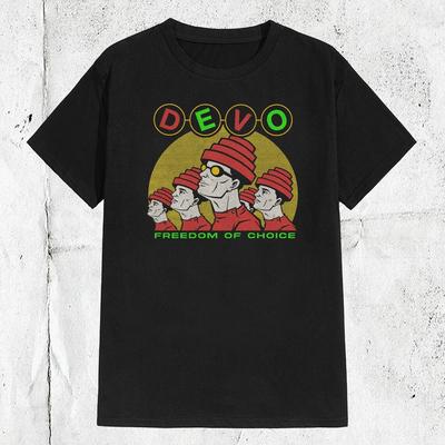 Devo Band Freedom Of Choice T-Shirt Herren Damen T-Shirts Top Volle Größe S-4XL