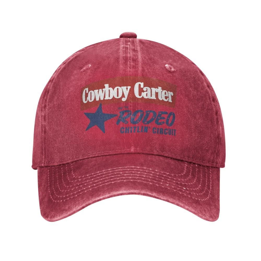 

Beyonce Cowboy Carter Rodeo Baseball Caps Retro Distressed Denim Washed Snapback Hat Men Women Outdoor Adjustable Fit Caps Hat Adjustable вино красного