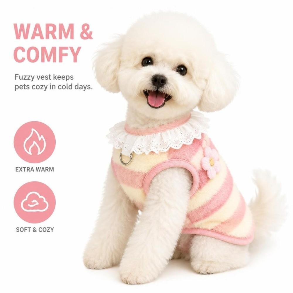 Doppelseitige Samt-Welpen-Winterweste Weicher Plüsch Katzen-Hoodies Neue Hundekleidung Outdoor