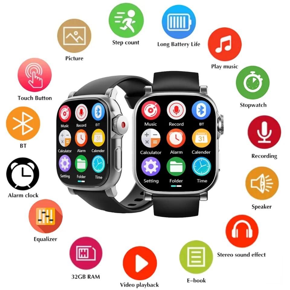 NEW Smart Watch MP3 Player Bluetooth 5.4 Connected Phone HIFI Music Fitness Sports Bracelet,Video,Heart Rate Monitor Sport Smart Watch