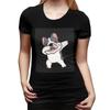 French Bulldog Owner Cute Dabbing French Bulldog TShirt for Women ONeck Streetwear T Shirts Womens Short Sleeve Clothes Tops