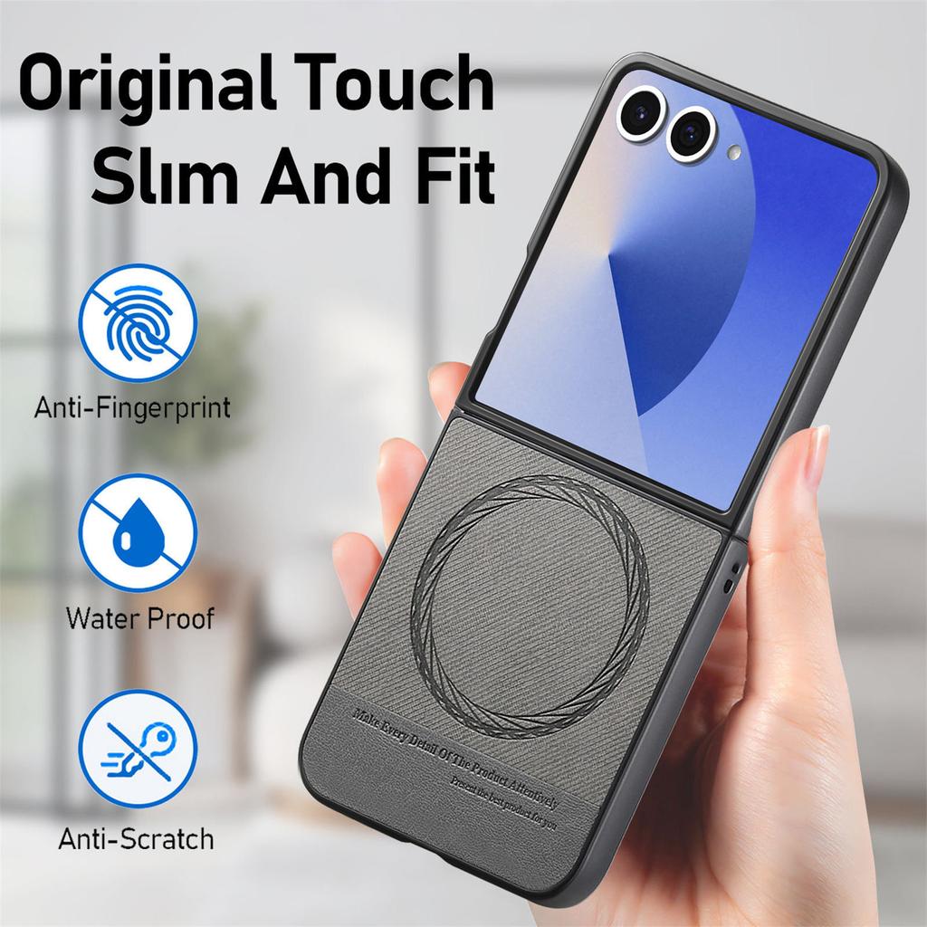 Comfortable Leather Folding Magnetic Case for Samsung Galaxy Z Flip7 5G Flip 7 6 Flip6 Flip4 Flip 5 4 3 Flip3 Accessories