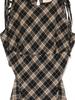 Women's Sleeveless Plaid Ruffle Fishtail Hem Dress with Tie-Up, Japanese and Mary Style, 3 Labels, 25