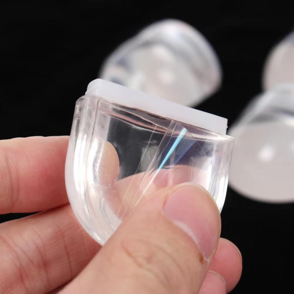 4Pcs Protector Transparent Door Stopper Anti-Collision Floor Mounted Door Holder Self Adhesive Door Buffer Wall Protection