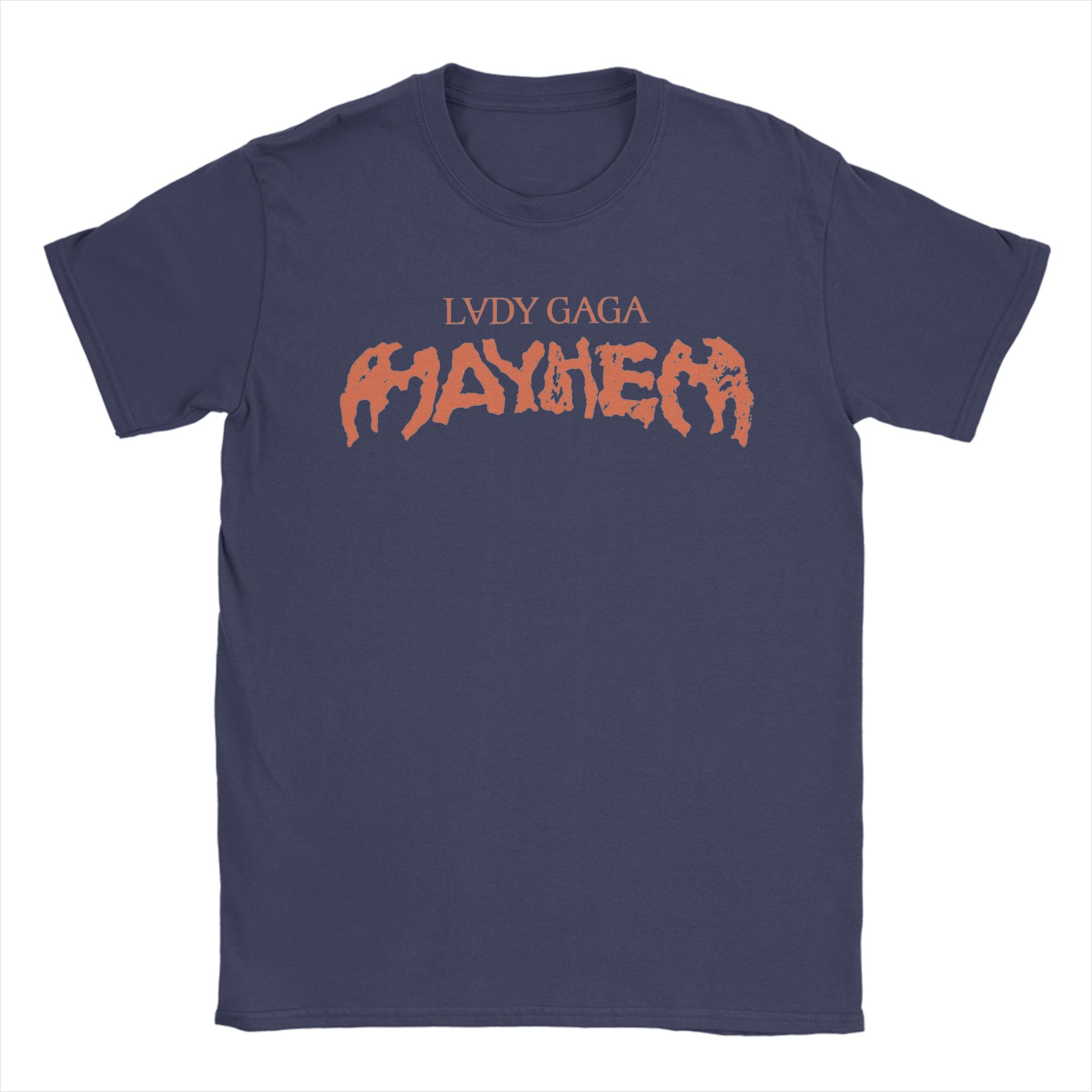 

Lady Gaga Mayhem Album Logo TShirts for Unisex Leisure 100 Cotton Tees Crew Neck Short Sleeve T Shirts Gift Idea Clothing 4XL
