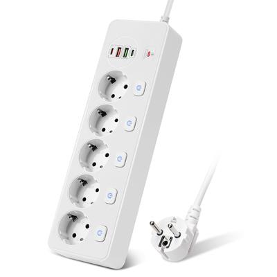 Intelligent Power Strip EU AC Outlet Socket Multiprise Home Extension Electrical Adapter USB Fast Charging PD20W
