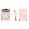 Compact Dual-Power Silent Calculator for Students with 12-Digit HD Display