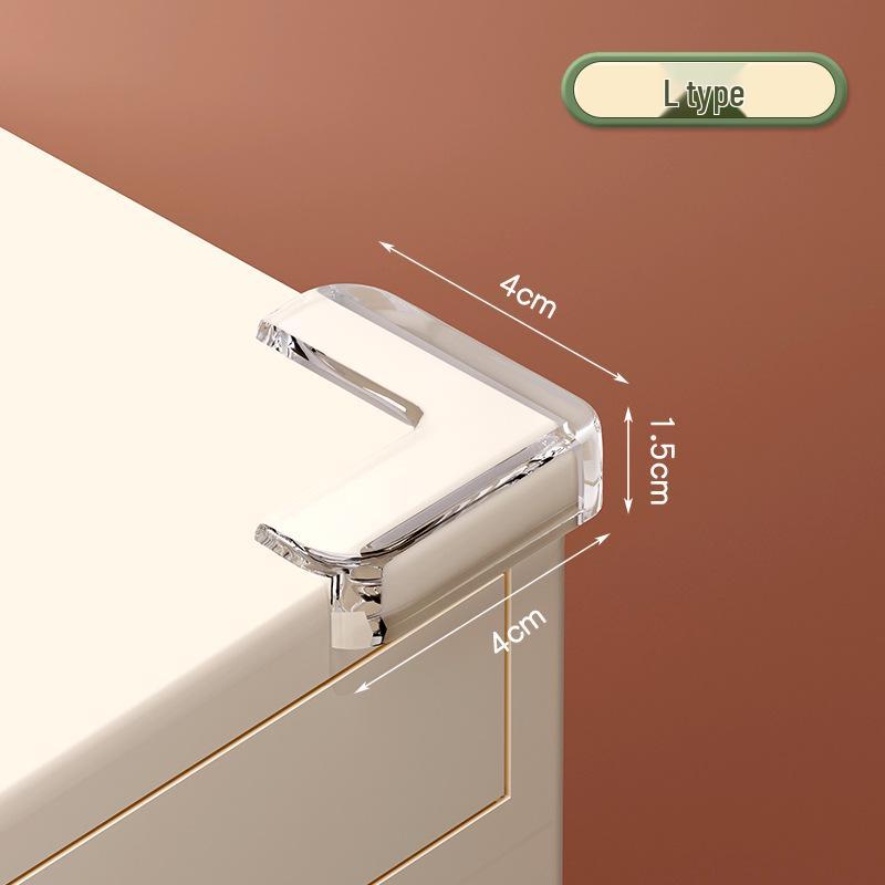 Transparent Water Drop PVC Corner Guards for Baby Safety - Anti-Collision Pads for Tables, Chairs & Walls
