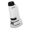 Handheld Microscope for Kids 60 to 180X Portable Handheld Microscope Magnifying Glass with LED Light 4 Specimens for Educational Science Tool White
