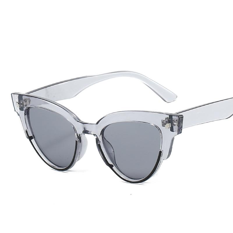 Cat Eye Shape Sunglasses Women Rivets Decoration UV Protection Men Sunglass Fishing Mountaineering Women's Sunglasses