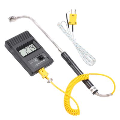 Tm?902c Industrial LCD Display Digital Sensor Thermometer with Curved Shank Surface Thermocouple