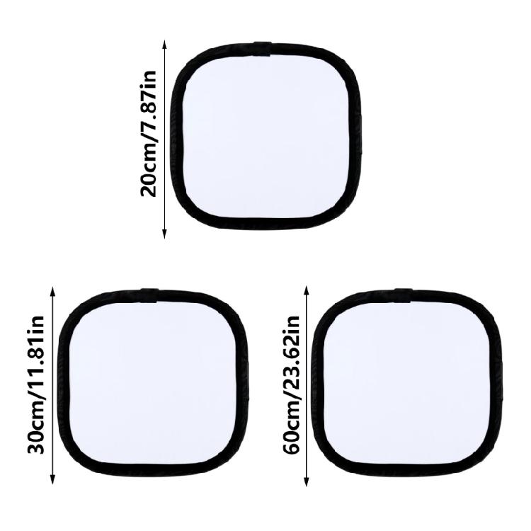 18% Gray White Card Two Sides for DSLR Camera Users Ensuring Truly Color in Photos and Videos 20/30/60cm