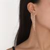 Women Tassel Crystal Earrings Long Fashion Geometric Rhinestone Earrings Jewelry