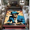 Soft Crystal Velvet Floor Rug,Bruno Mars Anti Slip Decorative Carpet, Plush Area Mat For Indoor Home Decoration