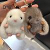 Portachiavi a Forma di Coniglio Ciondolo Coniglio Peluche con Orecchie Lunghe Fascino Bambola Portachiavi Auto Decorazione Borsa Zaino