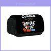 Cuphead Cartoon Double Layer Pencil Case For Kids School Supplies And Stationery Storage