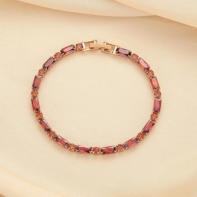 Mihmily Brand-red Gemstone Bracelet. Niche Fashion, Simple Temperament, Versatile