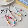 Trendy INS Cute Phone Wrist Strap Beaded Lanyard for Phone Camera Keys Bag Anti Loss Chain Bracelet Fashion Accessory