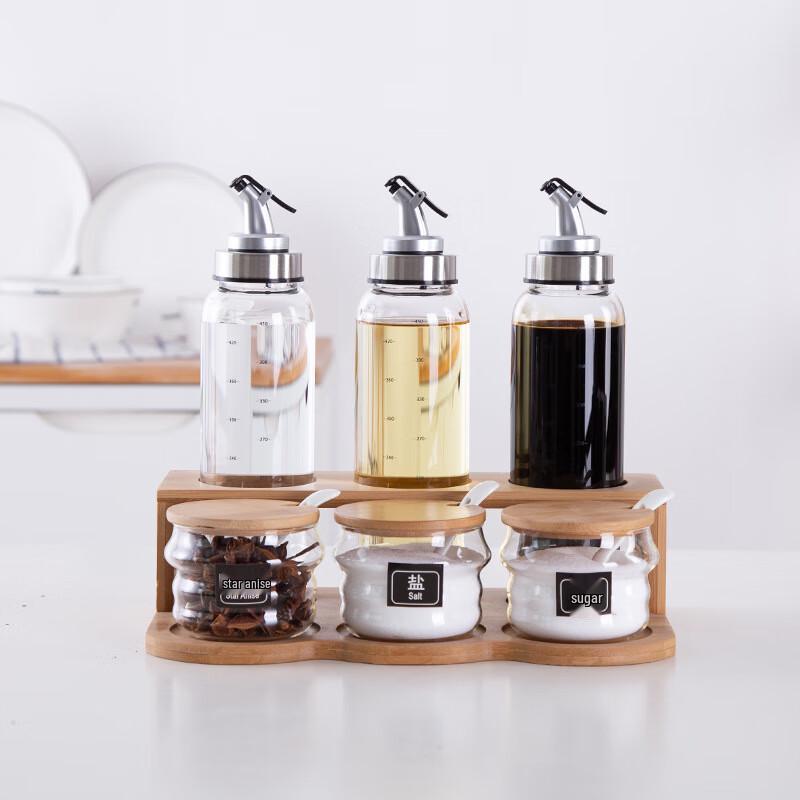 Qianxing Glass Seasoning & Oil Bottle Set