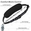 Hands-Free Dog Leash for Dogs up to 130 lbs – Heavy-Duty, Shock-Absorbing Bungee Leash with Zipper Pouch, Dual Padded Handles & Adjustable Waist