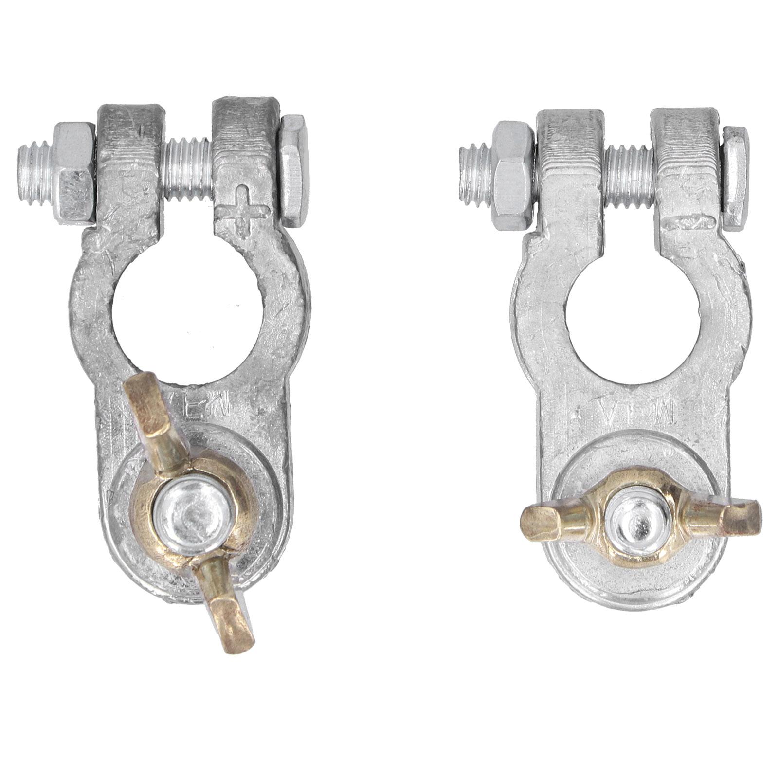 2pcs Battery Terminal Clamps Quick Release Connectors Anti Corrosion Universal Accessory for Car