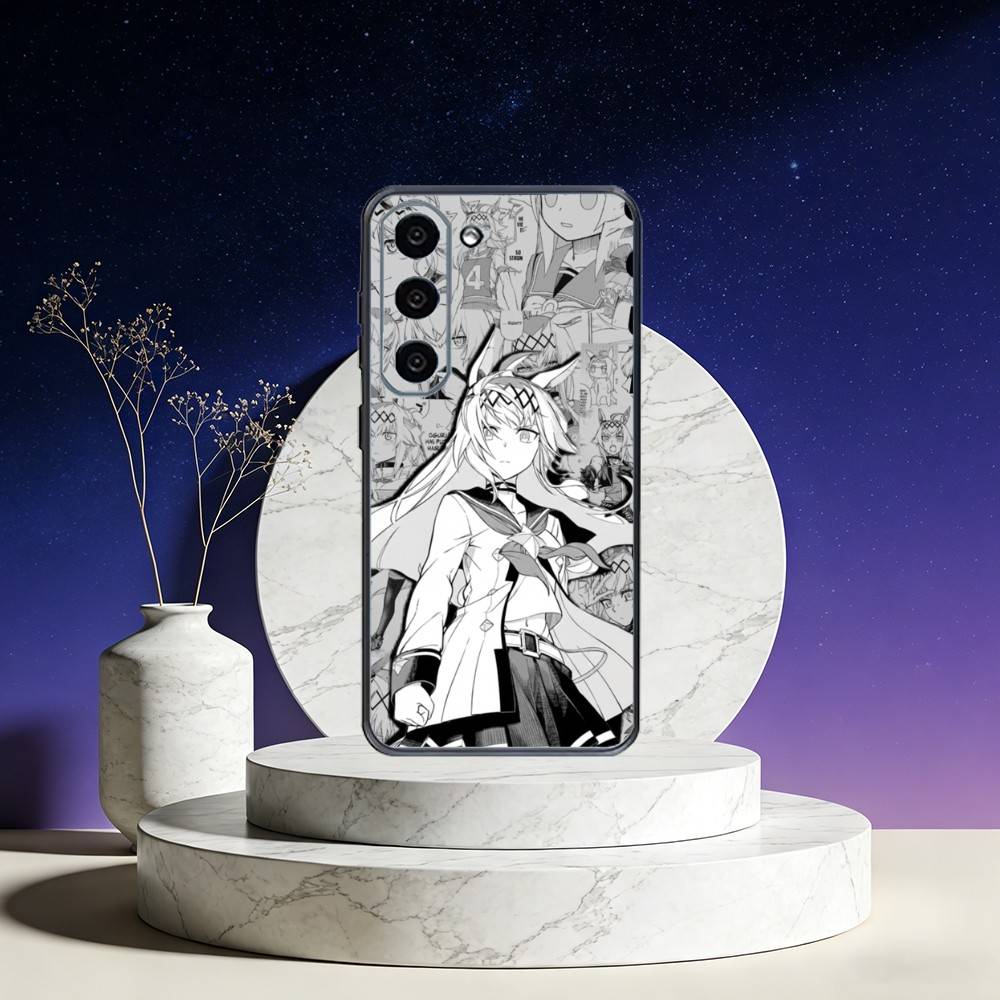 O-Oguri Cap Tamamo Phone Case For Samsung Galaxy A73,A72,A71,A70,A53,A52,A51,Others Soft Black Cover