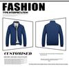 Men's Slim Fit Korean Style Autumn Jacket - Solid Color, Handsome Casual Wear