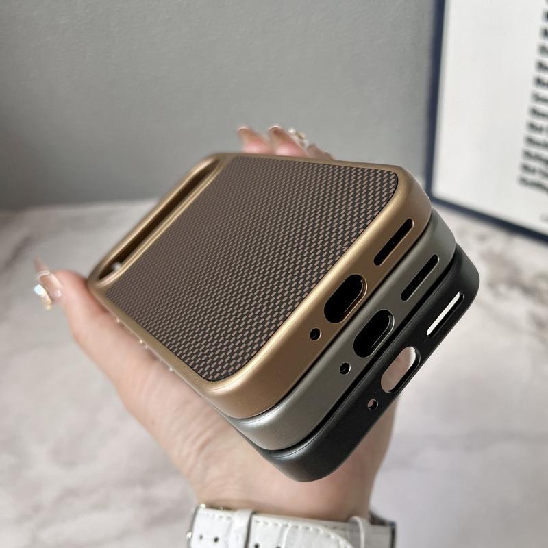 Luxus-Kohlefaser-Texturhülle für Google Pixel 9 Pro XL 9 9 Pro Hart-PC Stoßfeste, weiche Kante Einfarbige Telefonabdeckung