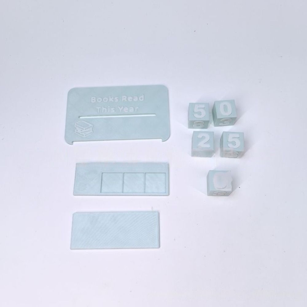 Bookish Decor 3D Book Read Counter 3D Printed Reading Log New Bookshelf Counter  Christmas Calendar