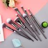 10 Wet and Wild Series Makeup Brush Set, Tapered Finger Print Handle Brush, Eye Brush Makeup