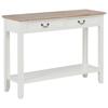 VidaXL Console Table White 110x35x80 Cm Wood