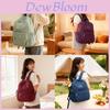 Nylon Oxford Canvas Backpack For Women With Zipper Closure And Inner Pockets For Daily Use