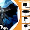 Custom Name Personalized Batman Print Umbrella, Auto Open Close, 8‑Rib Sturdy Frame, Commute Camping Hiking Use, Birthday Gift
