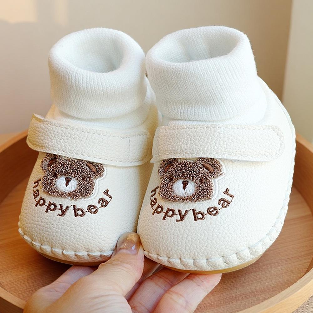 Baby Soft Sole Non-Slip Fleece Shoes for 0-1 Year Olds