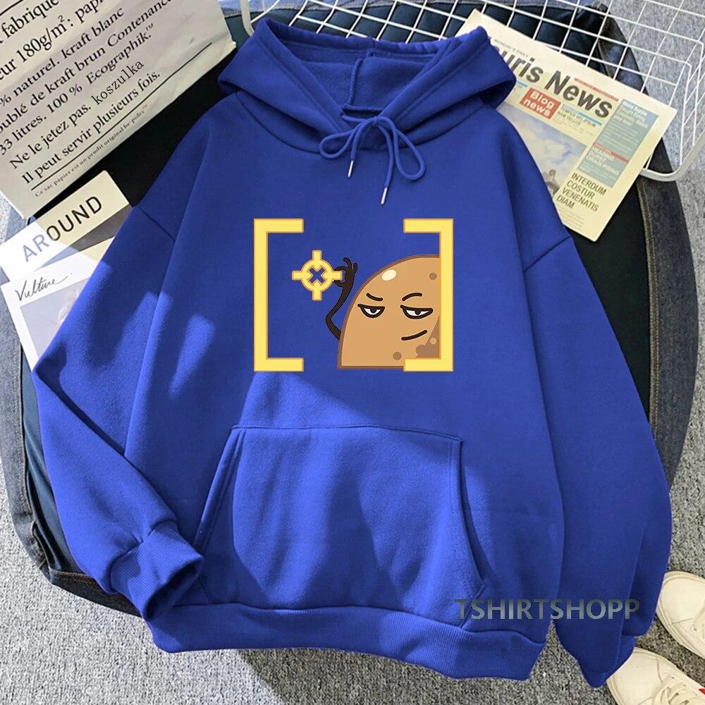 Penguin Hoodies 2022 Spring/Autumn Potato Aim Spray Women/men Sweatshirt Anime Valorant Hoodie Kawaii Clothing Unisex Sudaderas Unisex