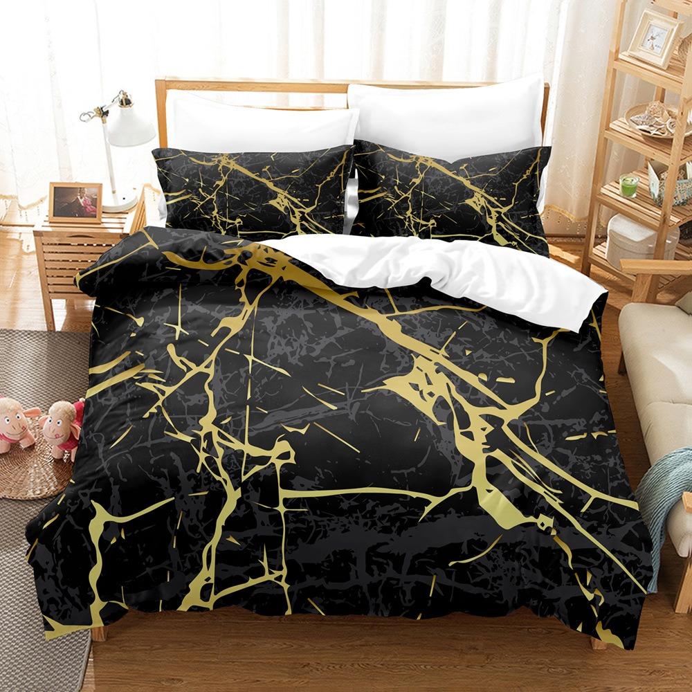 The Gift of Natures Force&Quietude -  Marble Grain Bedding Set, Duvet Cover&Pillowcases for a Grounded&Serene Bedroom Sanctuary